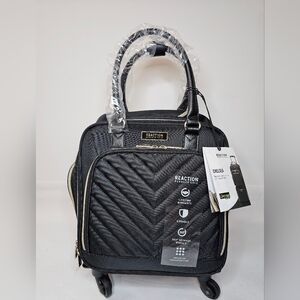 New Kenneth Cole Reaction Chelsea Chevron Black 17" Luggage& 15" Laptop Backpack